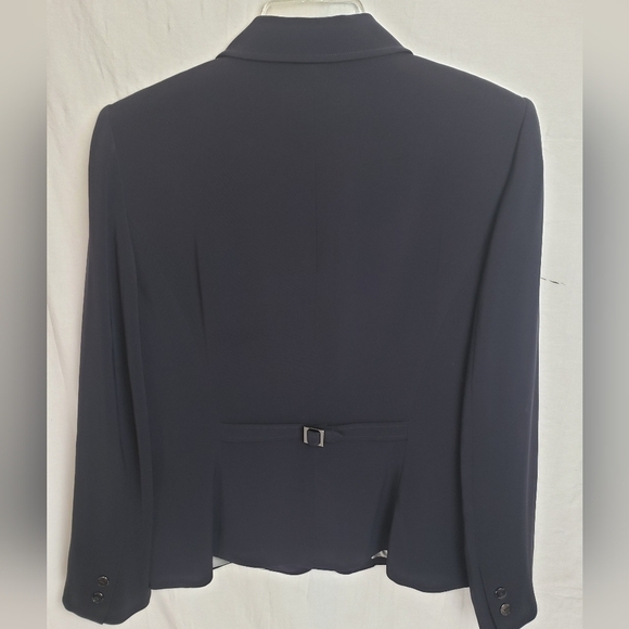 Tahari Arthur S. Levine Navy Blazer Sz 10 - Picture 7 of 10